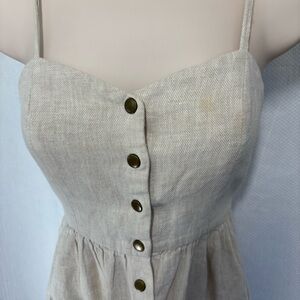 COPE Beige Button-Down Dress